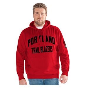 G-III NBA Pullover, Portland Trail Blazers, Red 3X